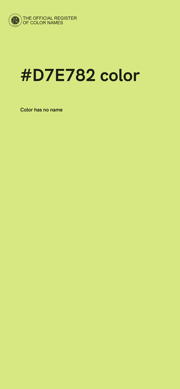 #D7E782 color image