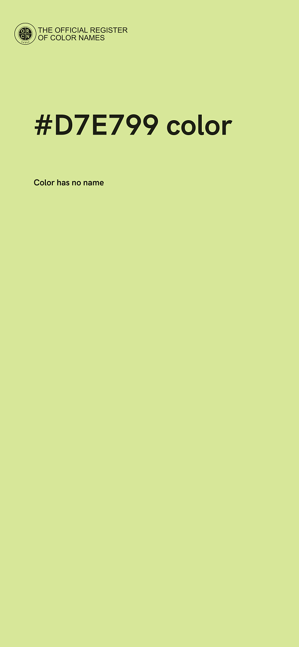 #D7E799 color image