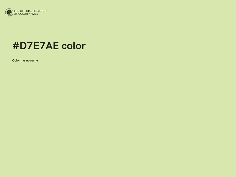 #D7E7AE color image