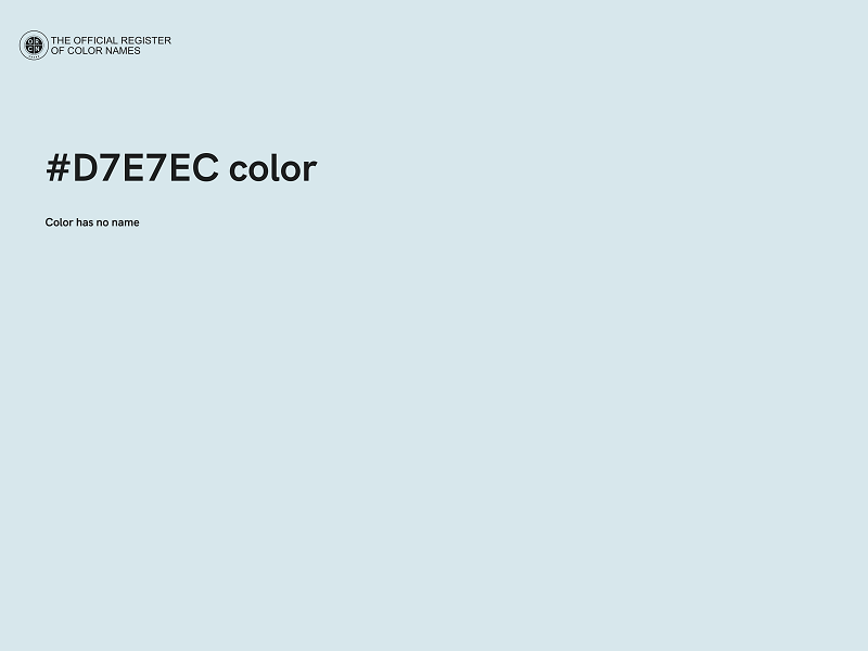 #D7E7EC color image