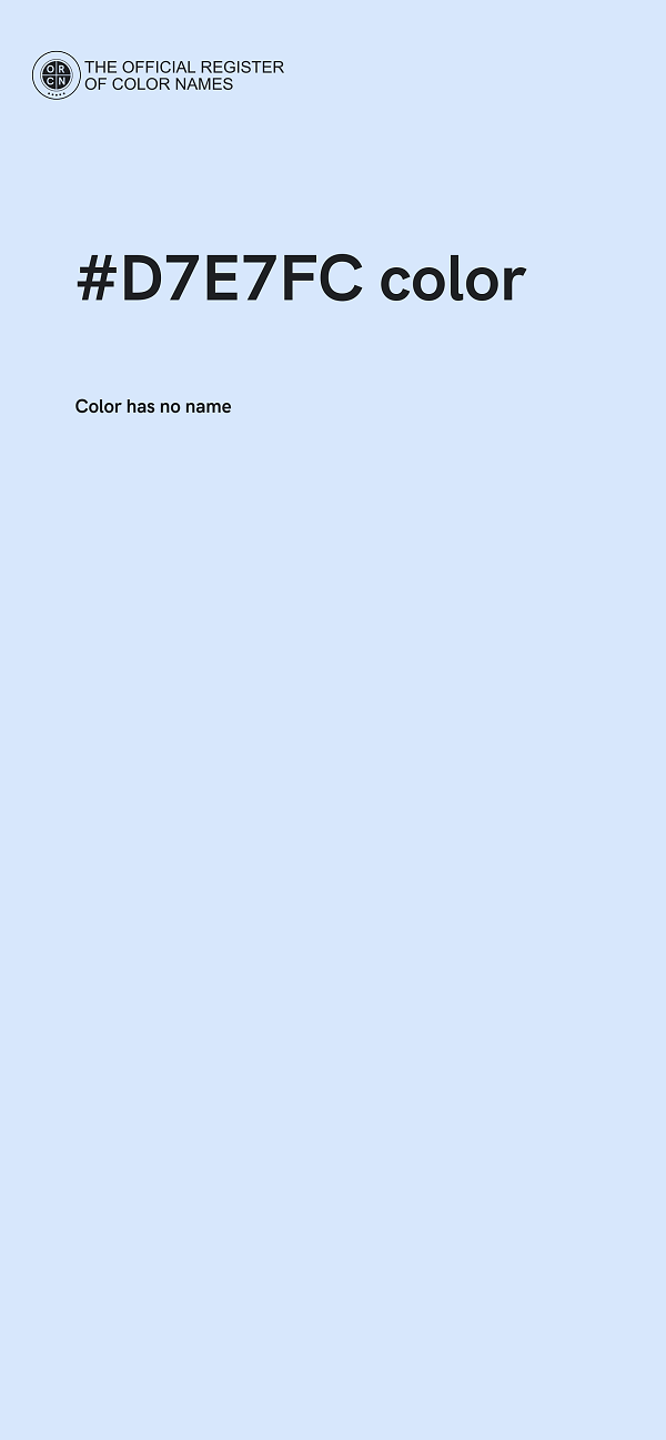#D7E7FC color image