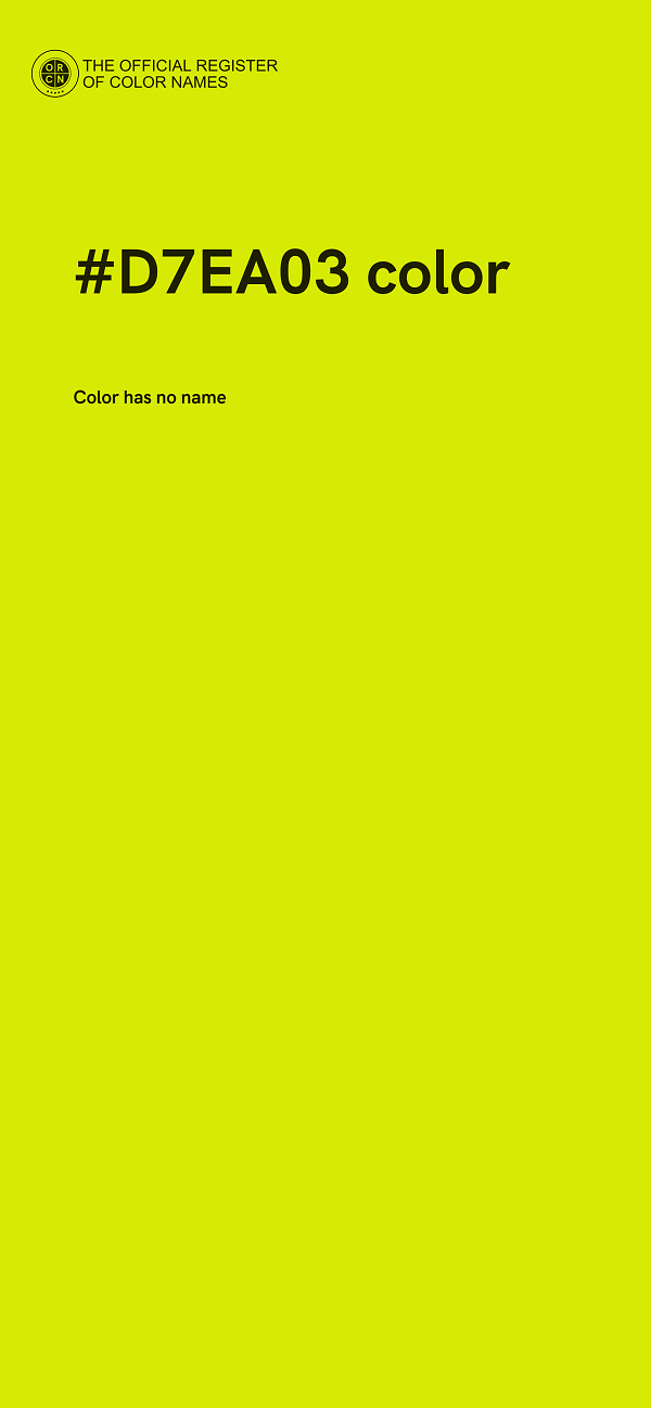 #D7EA03 color image