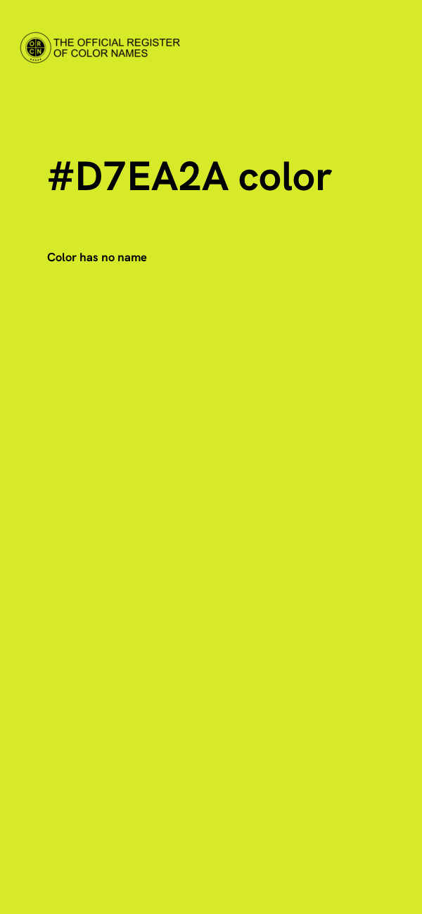 #D7EA2A color image