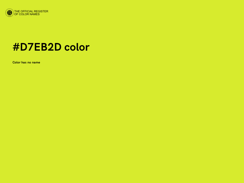 #D7EB2D color image