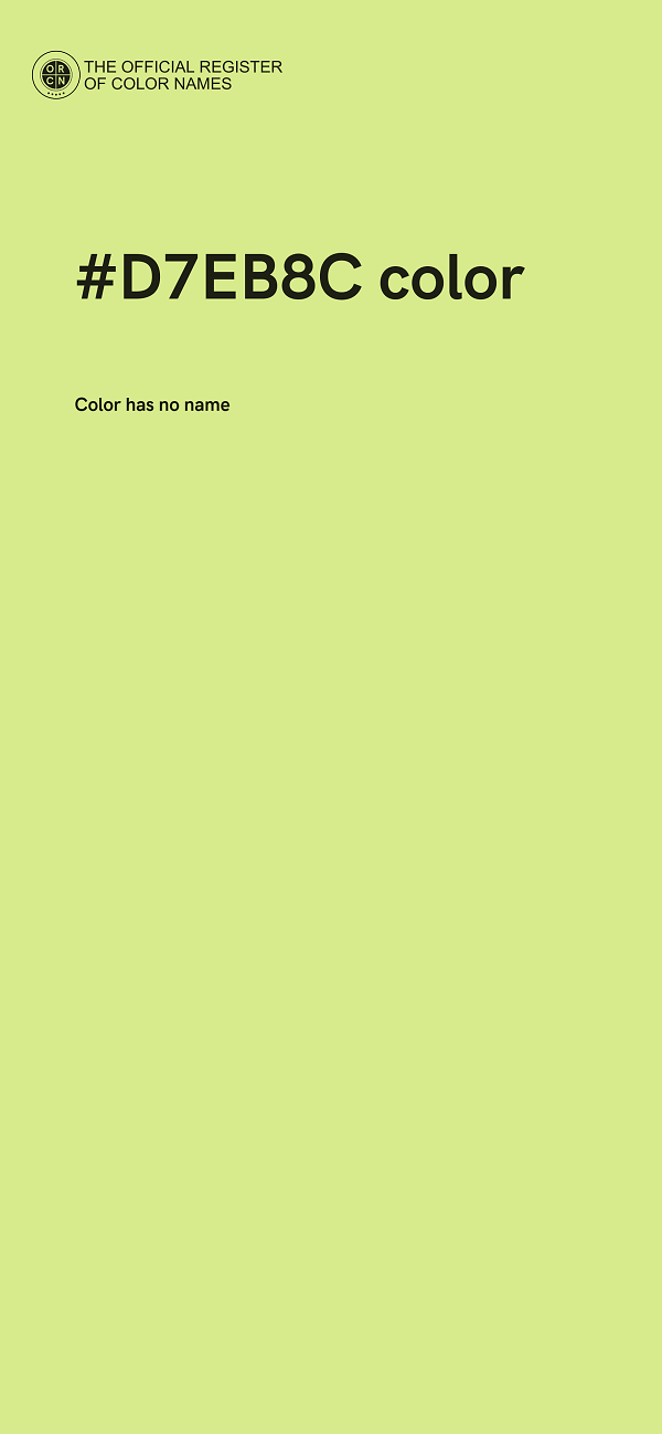 #D7EB8C color image