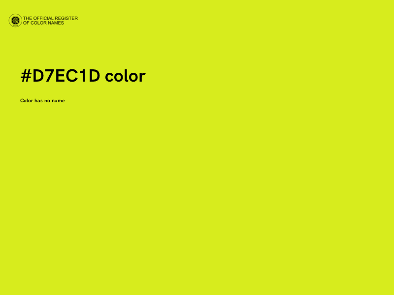 #D7EC1D color image