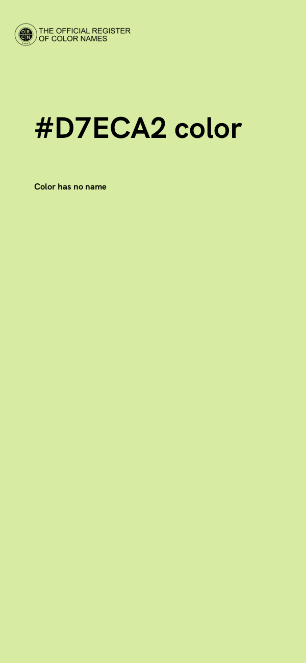 #D7ECA2 color image