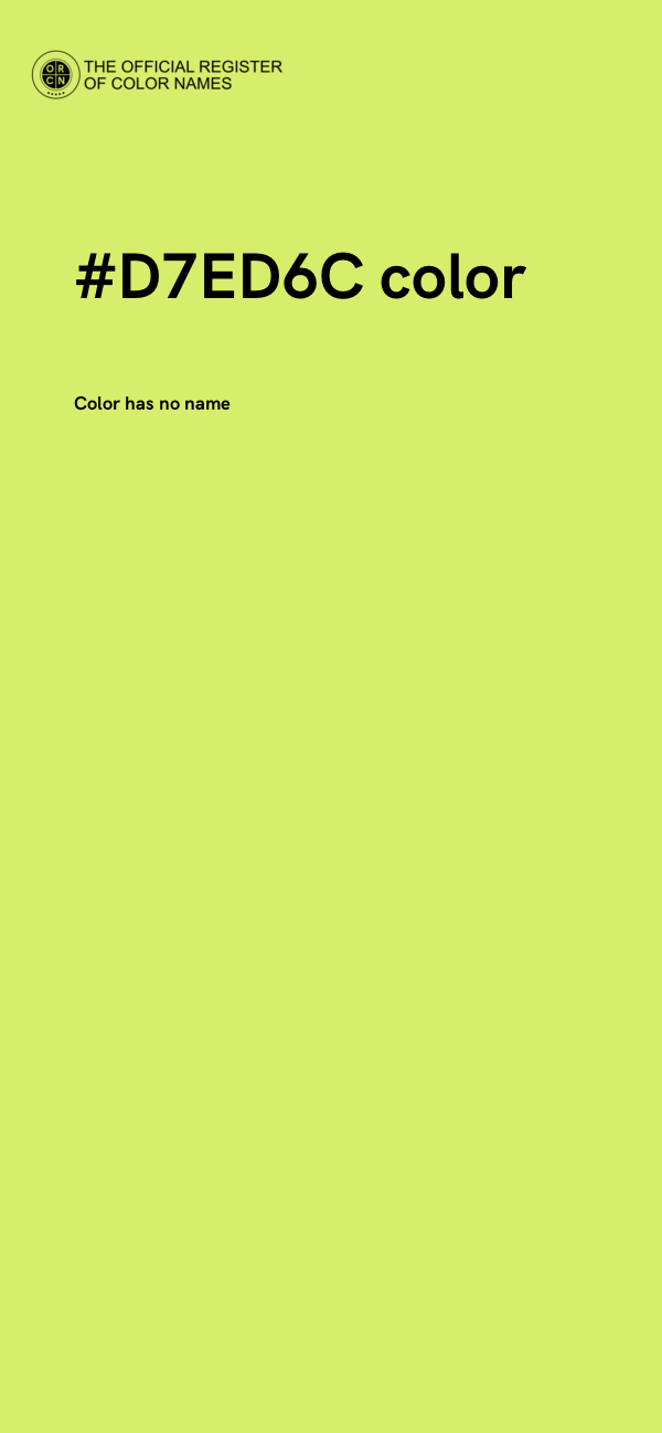 #D7ED6C color image