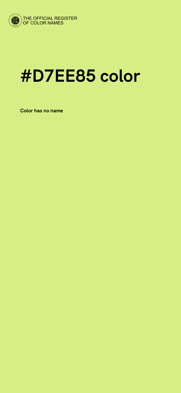 #D7EE85 color image