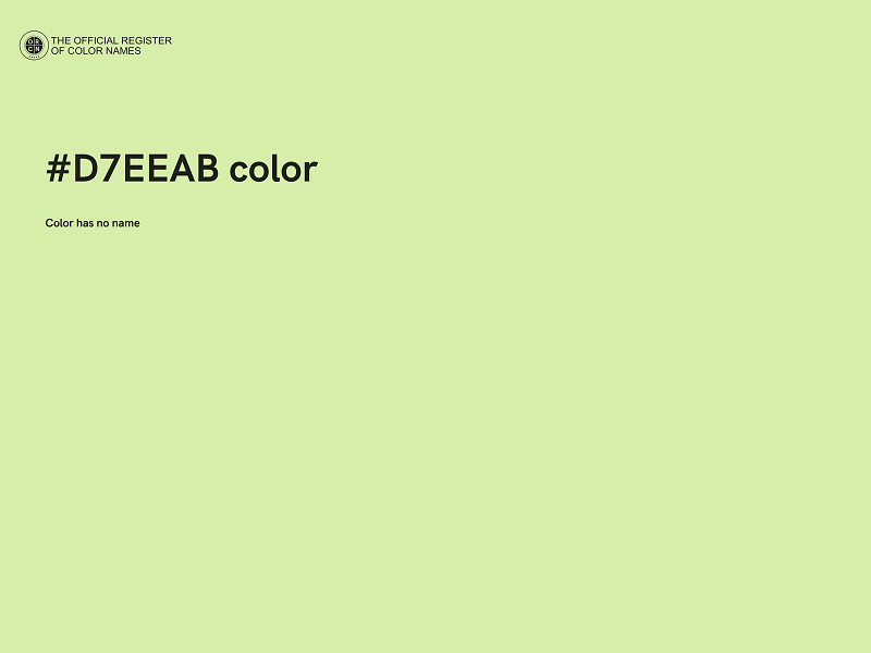 #D7EEAB color image