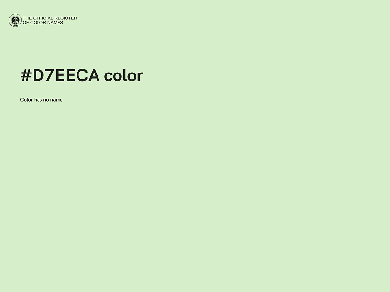 #D7EECA color image