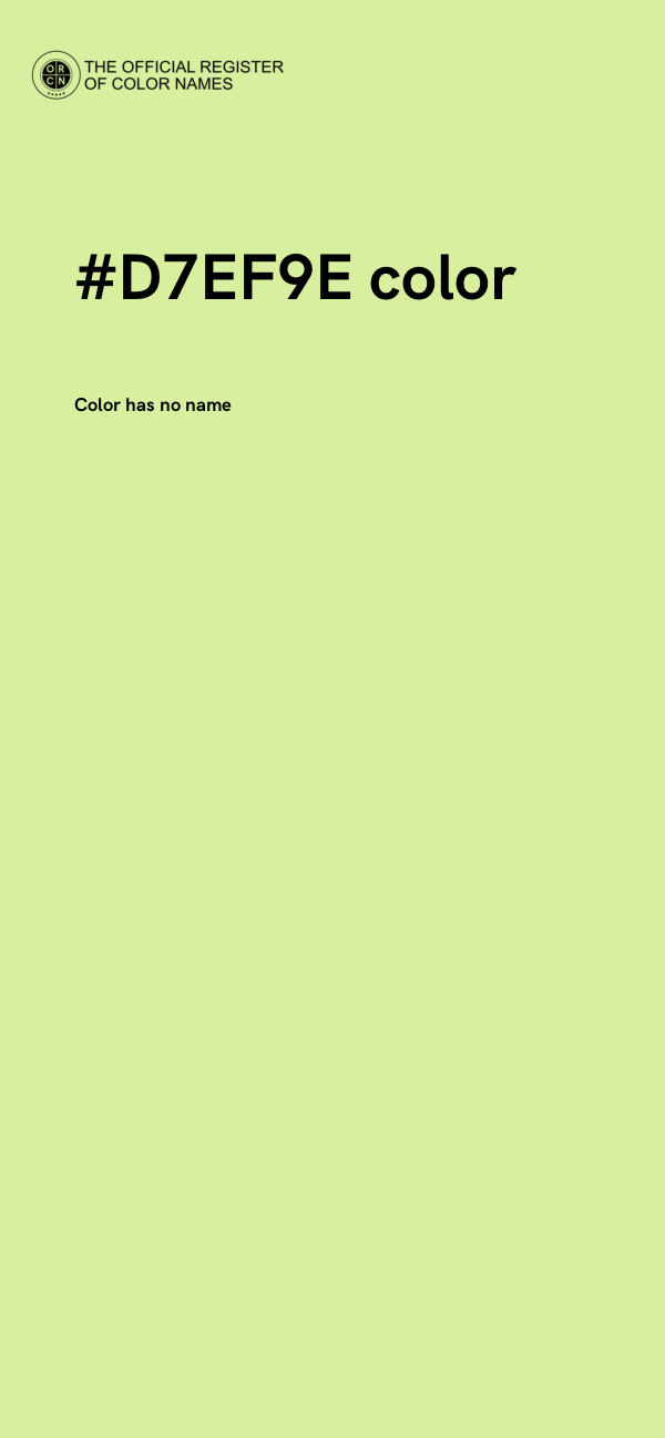 #D7EF9E color image