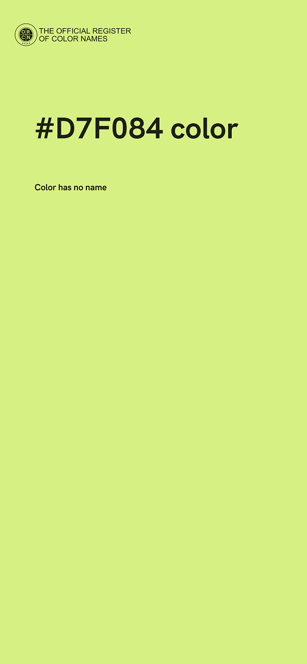 #D7F084 color image