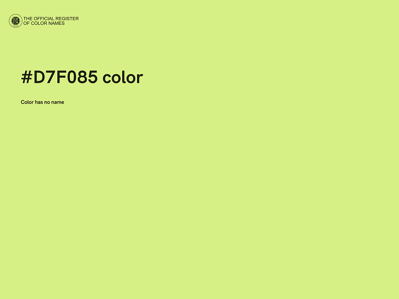 #D7F085 color image
