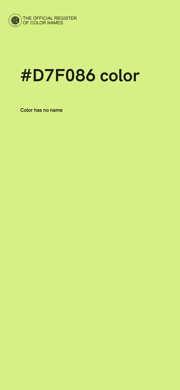 #D7F086 color image