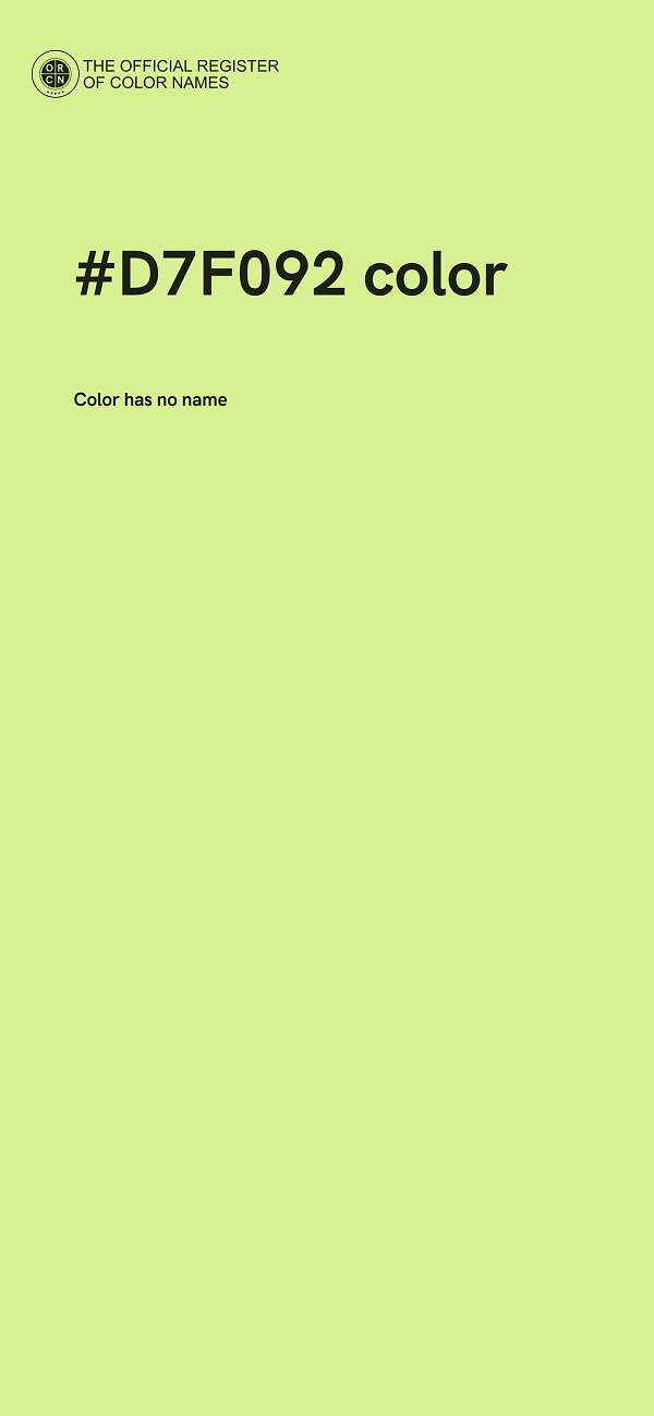 #D7F092 color image