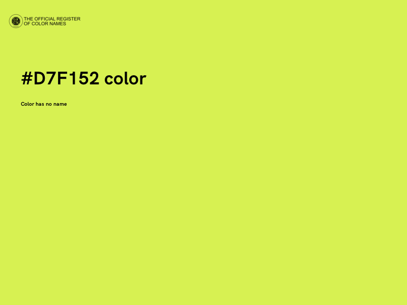 #D7F152 color image