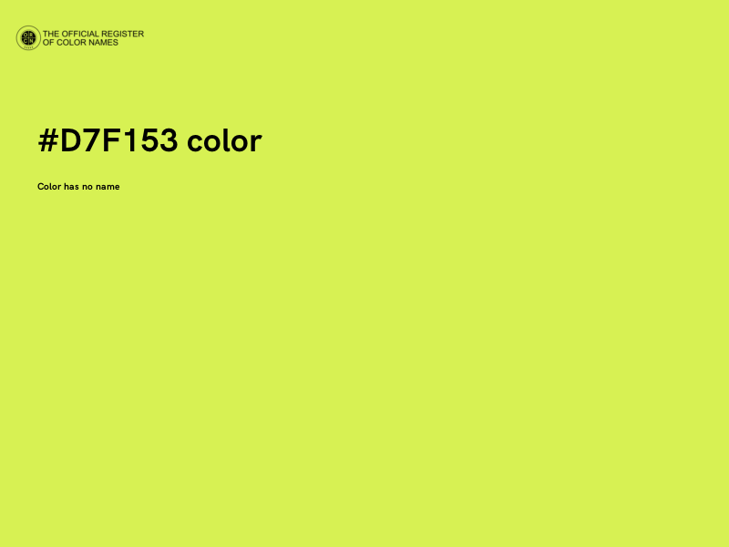 #D7F153 color image