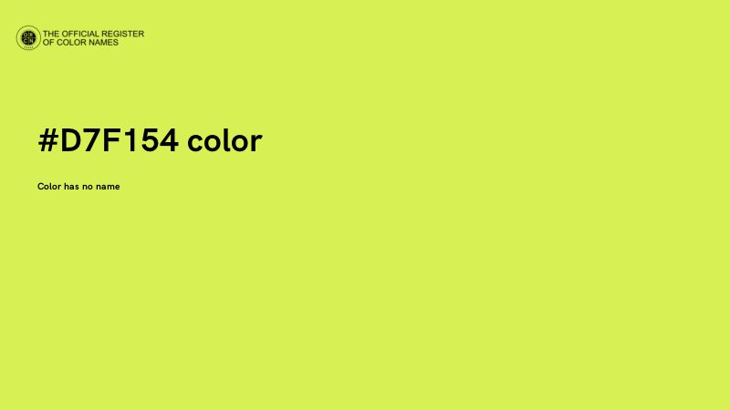 #D7F154 color image