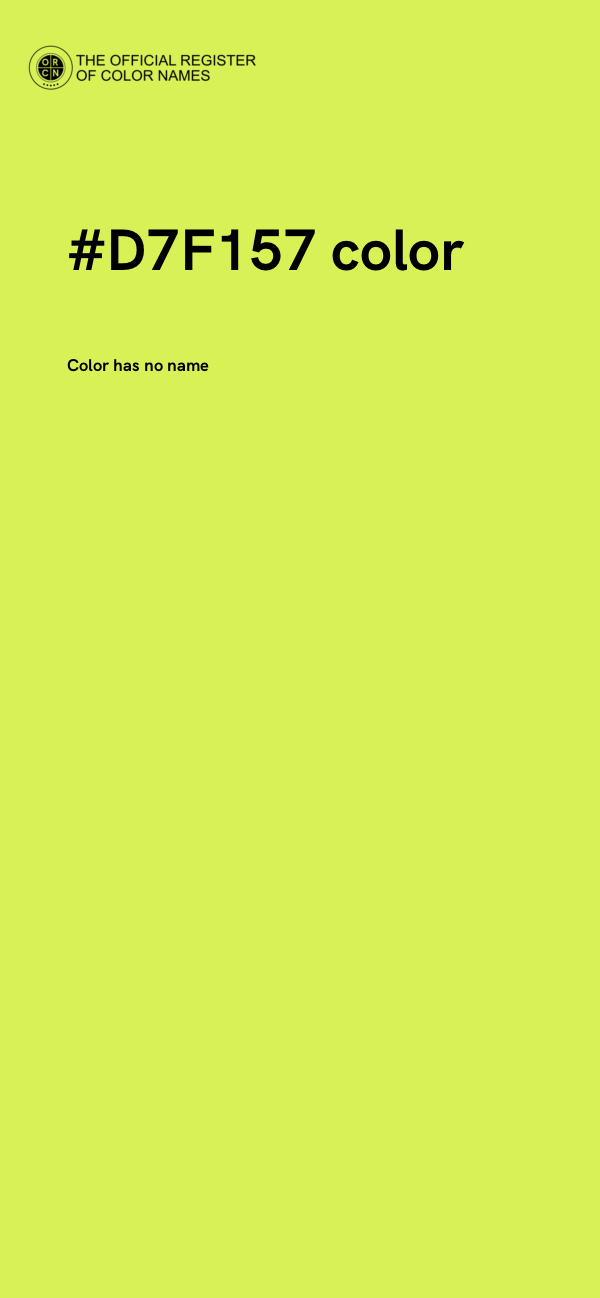 #D7F157 color image
