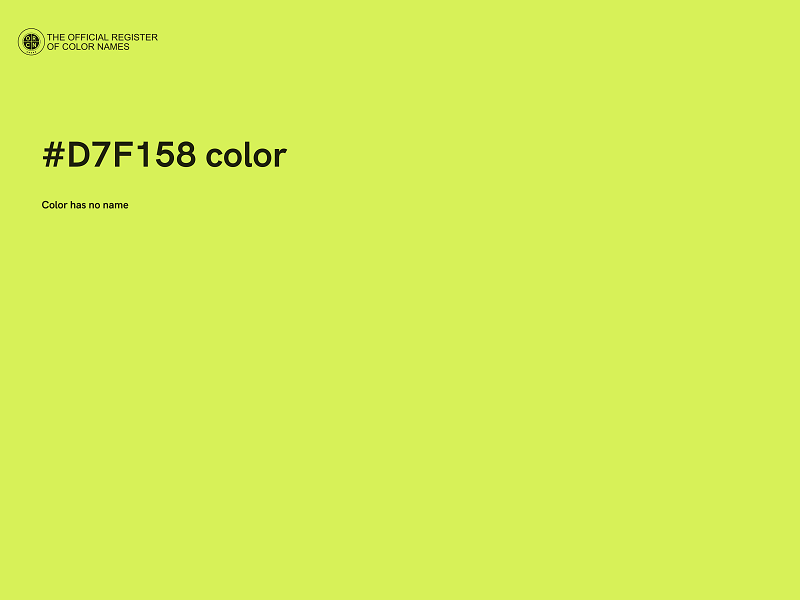 #D7F158 color image