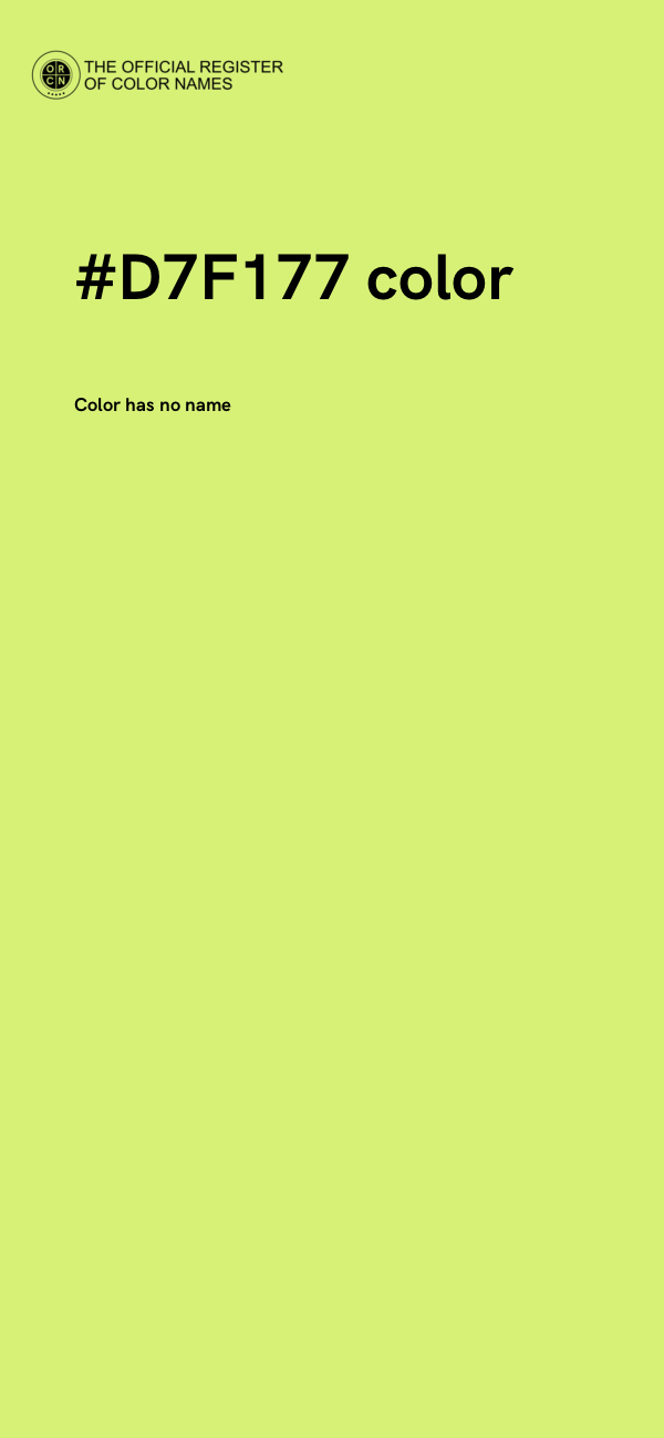 #D7F177 color image