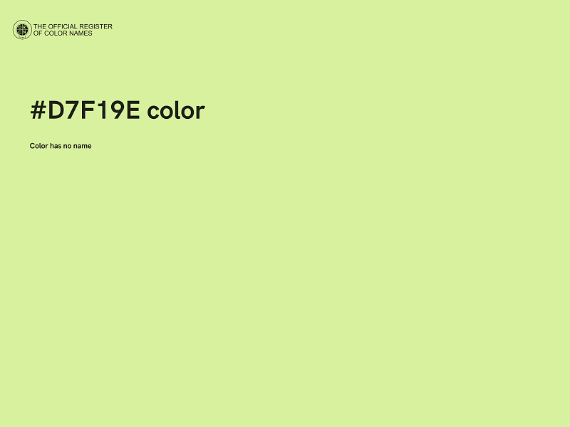 #D7F19E color image