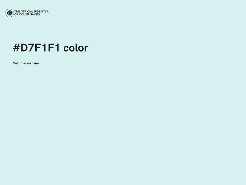 #D7F1F1 color image