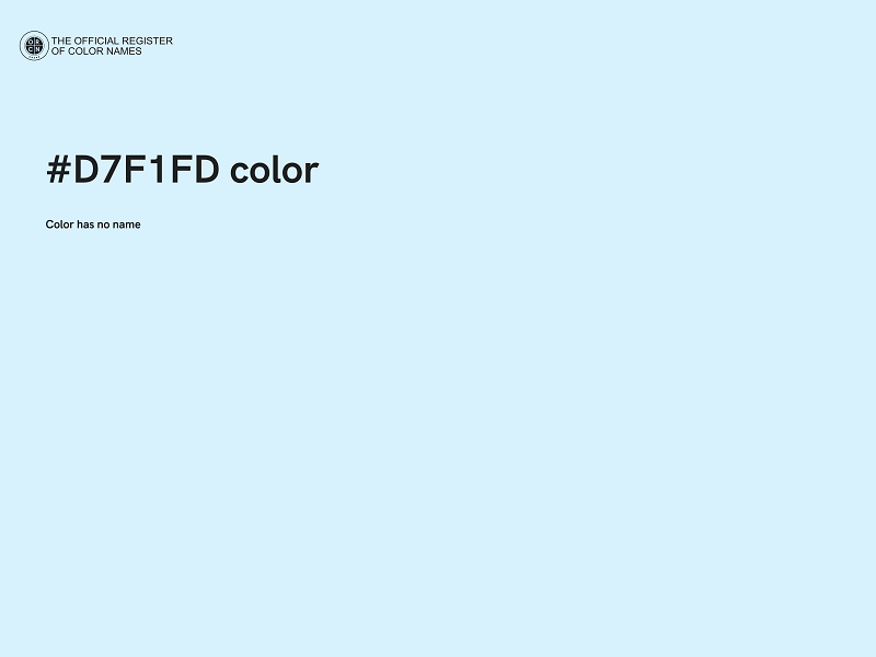 #D7F1FD color image