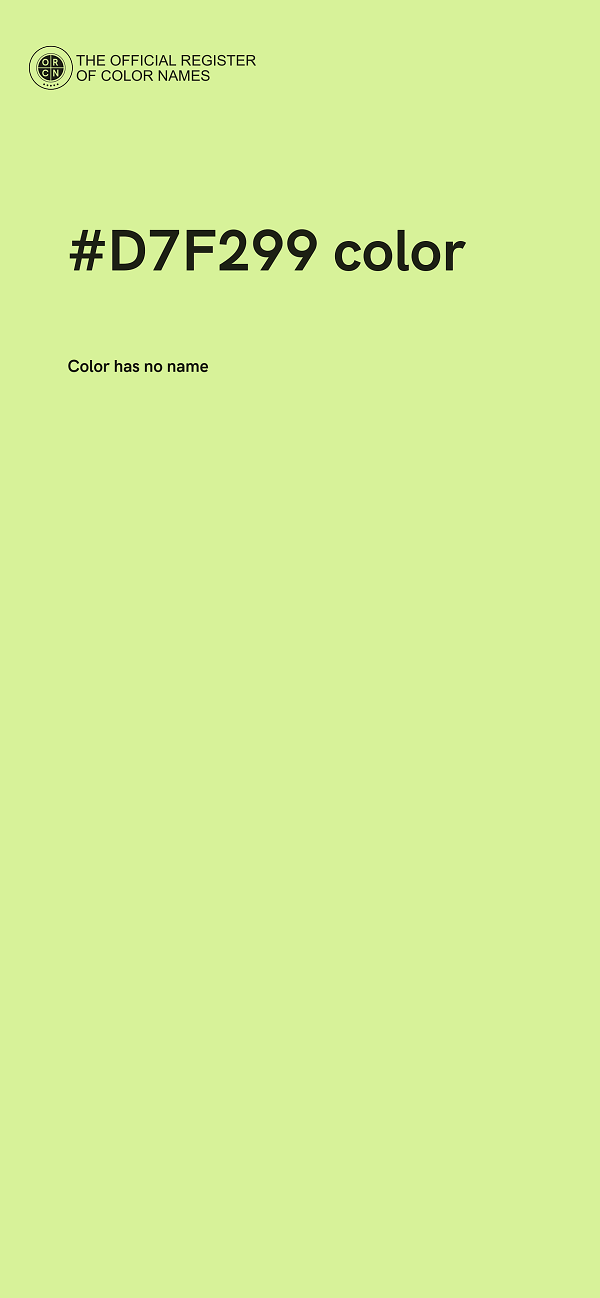 #D7F299 color image