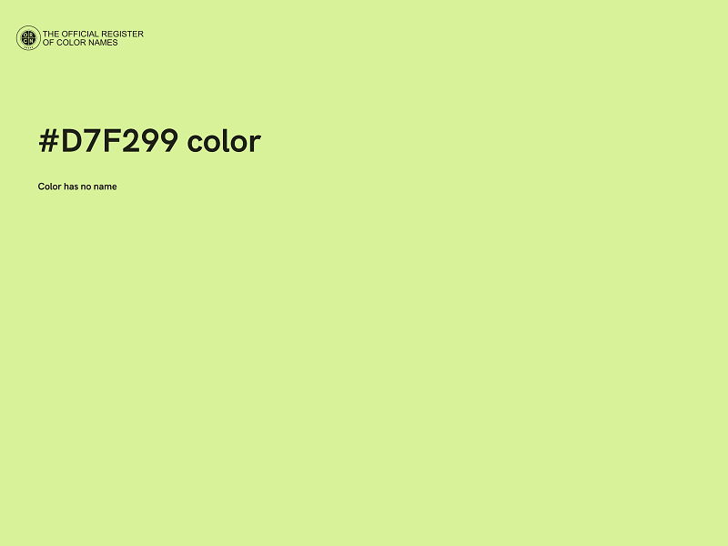 #D7F299 color image