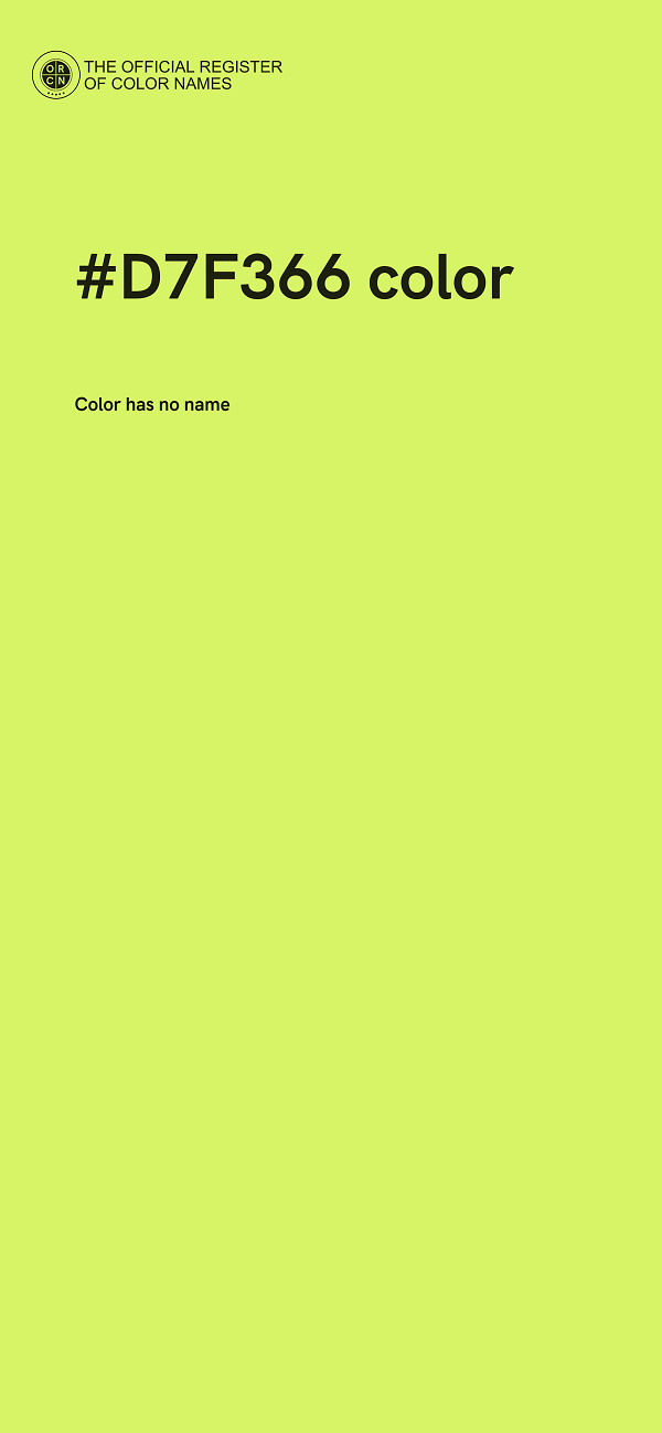 #D7F366 color image