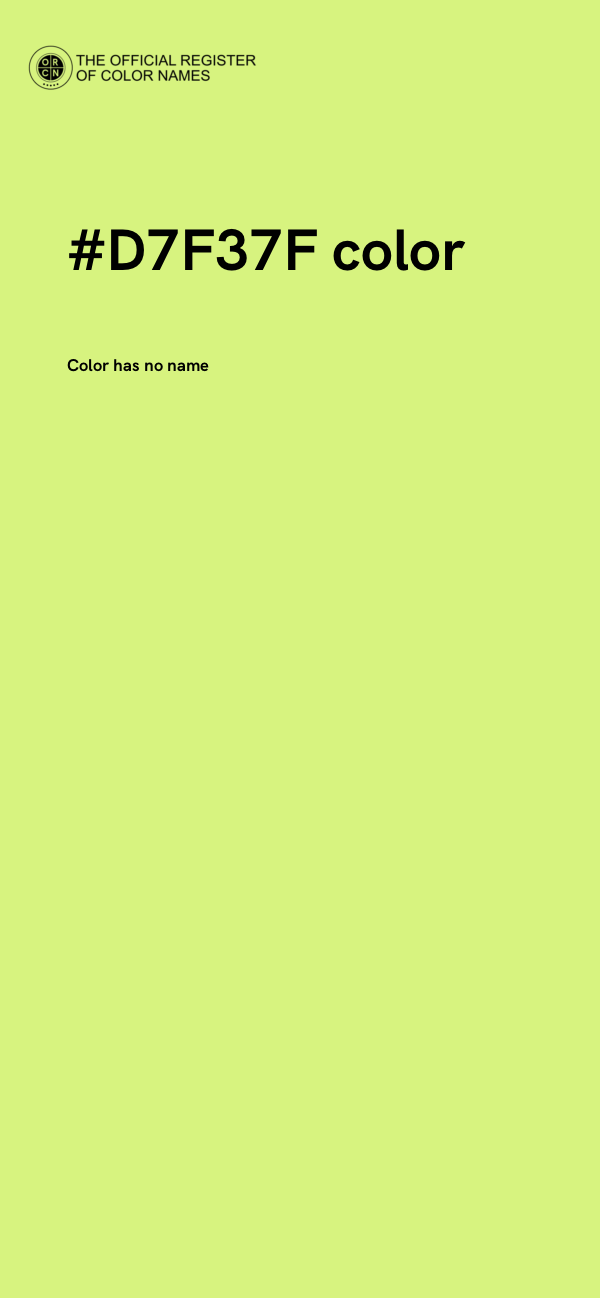 #D7F37F color image