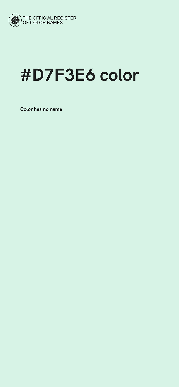 #D7F3E6 color image