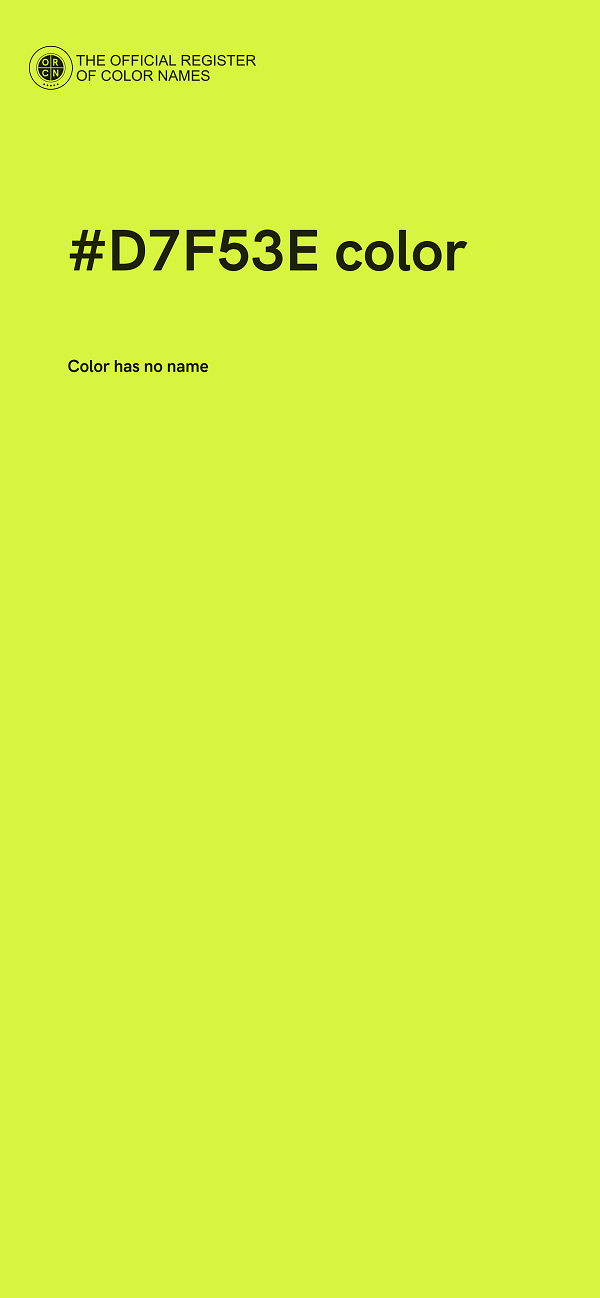 #D7F53E color image