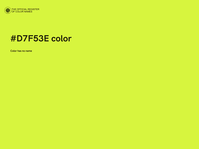 #D7F53E color image