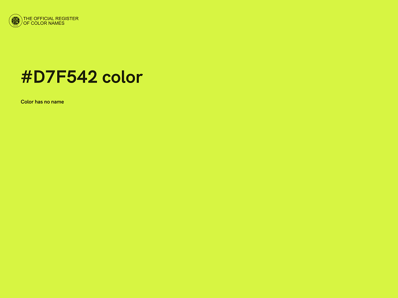 #D7F542 color image