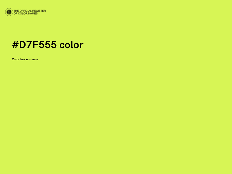 #D7F555 color image