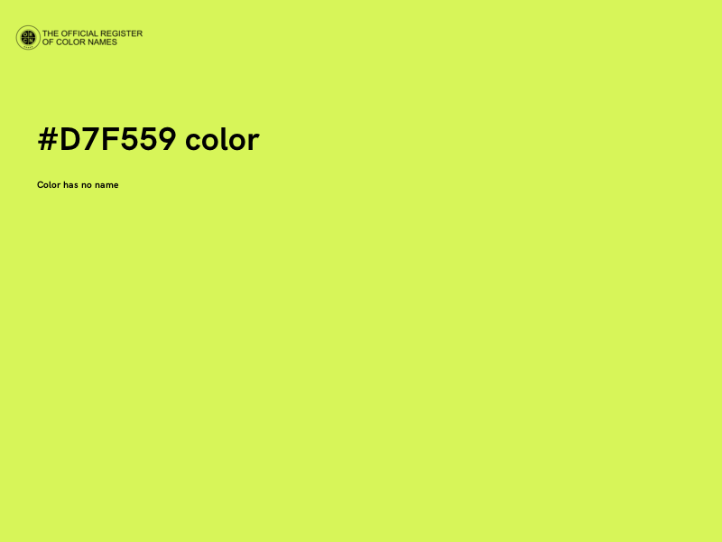 #D7F559 color image