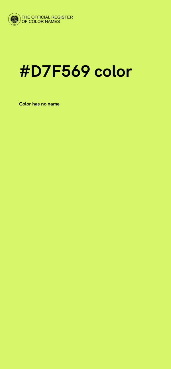 #D7F569 color image