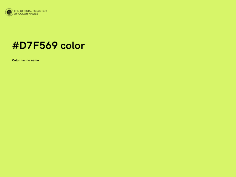 #D7F569 color image