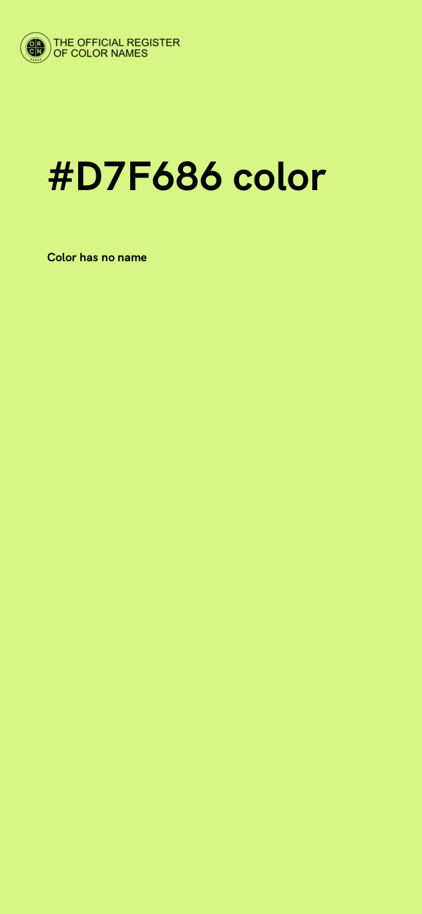 #D7F686 color image