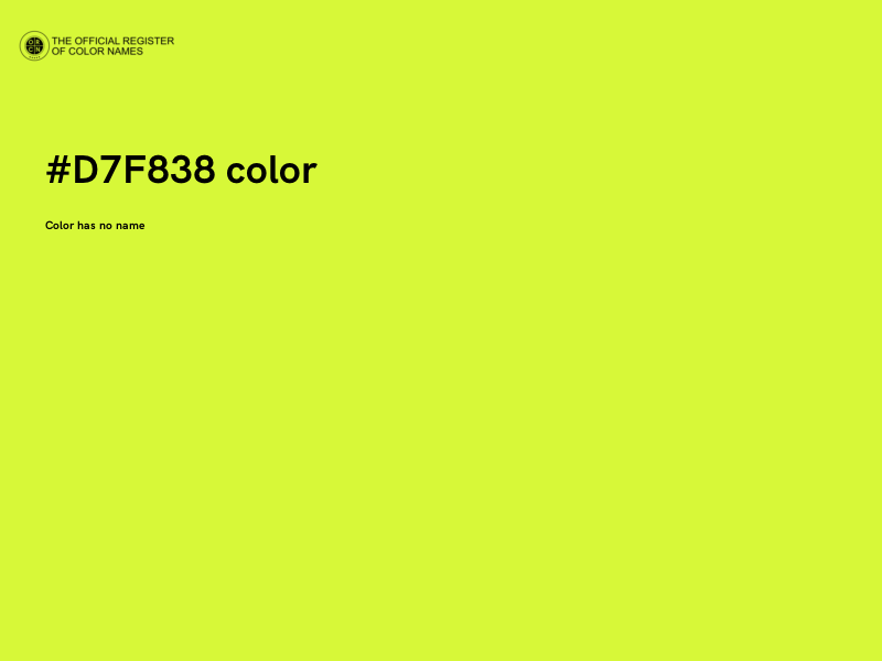 #D7F838 color image