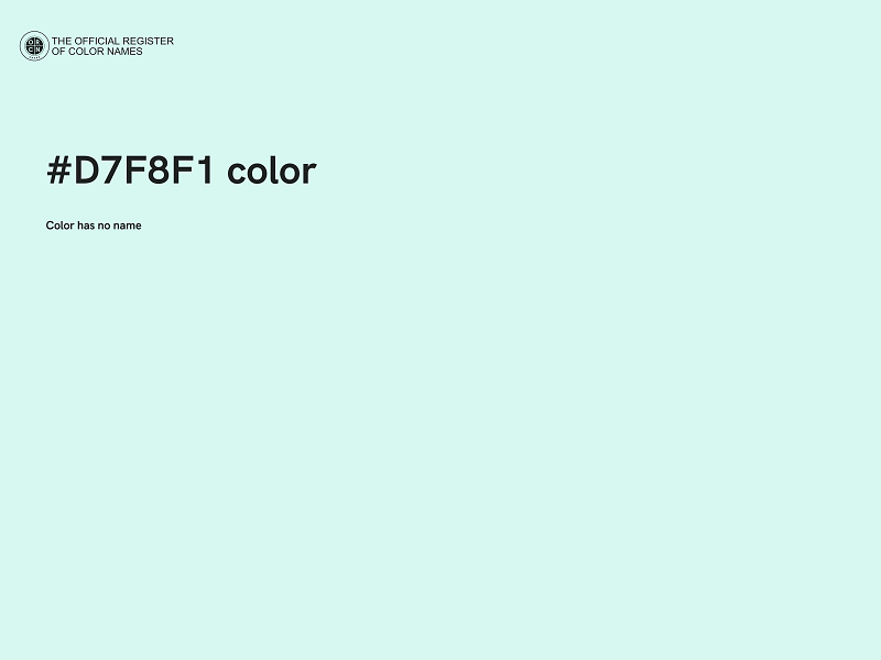 #D7F8F1 color image