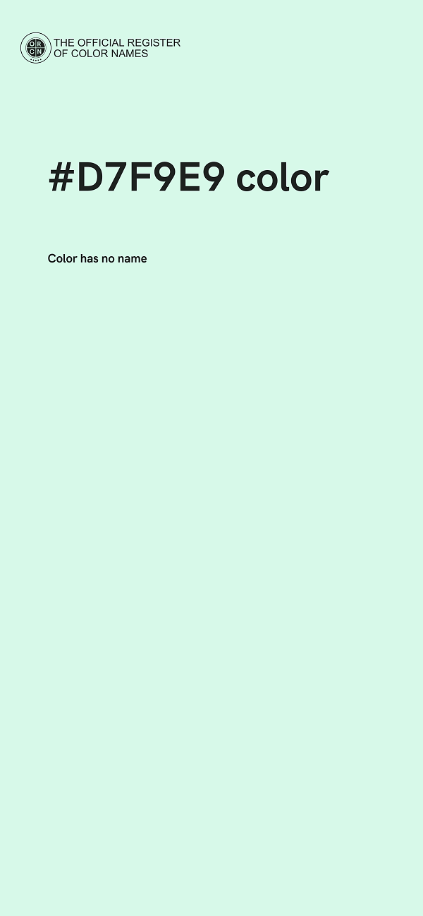 #D7F9E9 color image