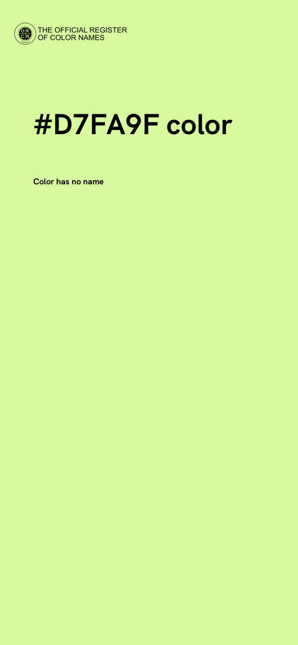 #D7FA9F color image