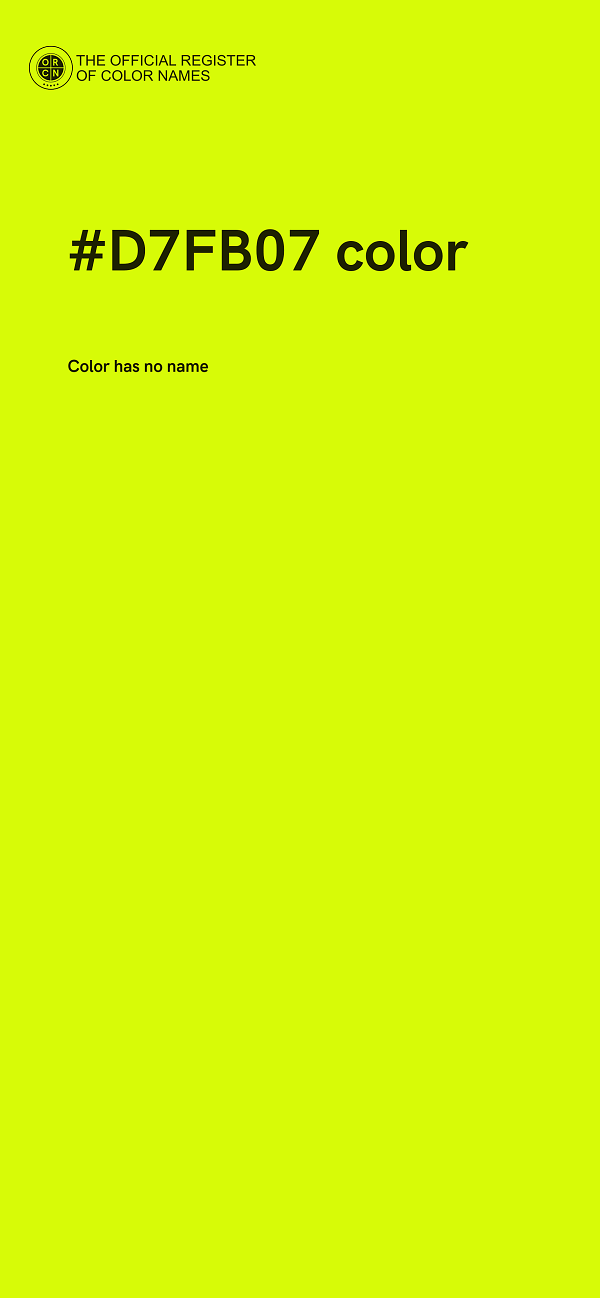 #D7FB07 color image
