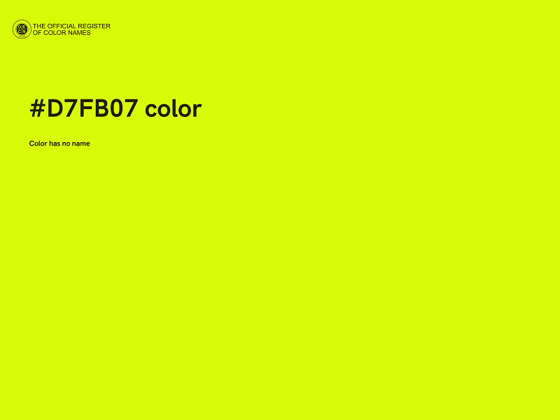 #D7FB07 color image