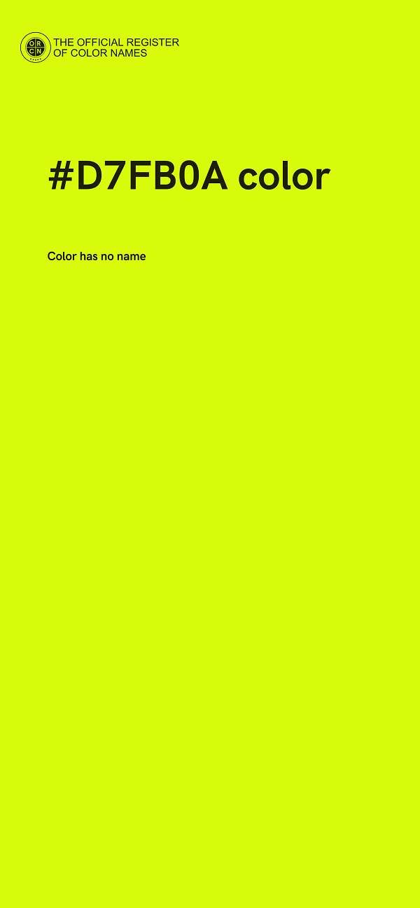 #D7FB0A color image