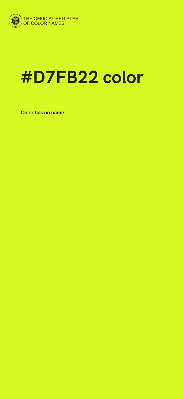 #D7FB22 color image